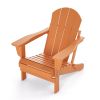Folding Adirondack Fire Pit Chair-All-weather Backyard HDPE Patio Seat