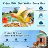 VEVOR Smart Bird Feeder with AI Camera-Solar Powered HD Birdwatching
