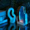 Resin Ocean Lamp,Shark and Diver resin wood lamp, Ambient Night Light, Holiday Christmas Gifts