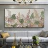 Abstract Flowers Landscape Oil Painting On Canvas