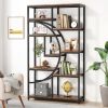 Bookshelf Industrial 5 Tier Etagere