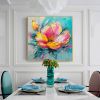 Hand Painted Oil Painting Original Flower Oil Painting On Canvas Large Wall Art Abstract Pink Floral Painting Custom Painting Modern Living Room Home