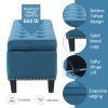 Ottoman with Storage,Foot Rest Bench Bag Floor Chair for Bedroom or Entryway in Gray