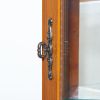 Corner Curio Cabinet with Lights, Adjustable Tempered Glass Shelves, Mirrored Back, Display Cabinet(E26 light bulb not included)