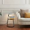 EP LIGHT Smart Nightstand With Wireless Charger & Night Light, Side table, End Table, Cofee table