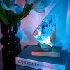 Resin Ocean Lamp,Shark and Diver resin wood lamp, Ambient Night Light, Holiday Christmas Gifts